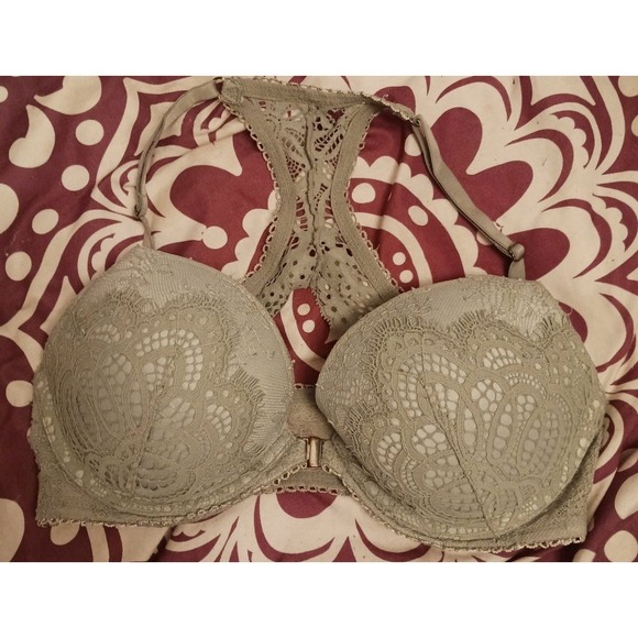 Victoria's‎ Secret Dream Angels Racerback Front Closure Lace Pushup Bra, 32D - Picture 1 of 4